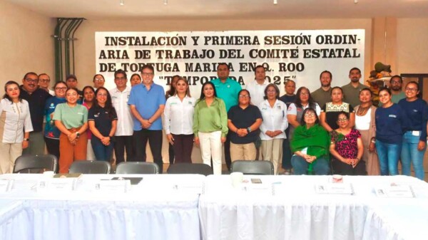 Atestigua Blanca Merari la instalación y primera sesión del Comité estatal de Protección, Conservación y Manejo de Tortugas Marinas, temporada 2025