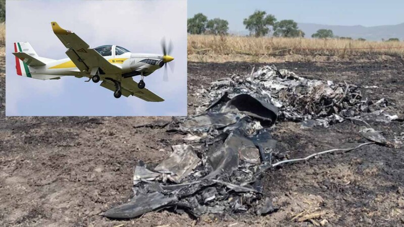 Se estrella avión de la Fuerza Aérea Mexicana en Jalisco y mueren los pilotos