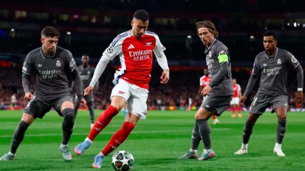 El Arsenal aplastó 3-0 al Real Madrid en la Champions League