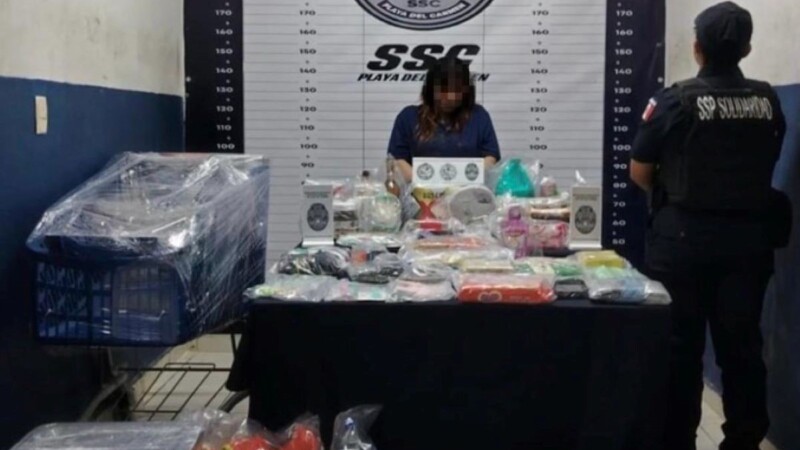 Playa del Carmen: Surtió su despensa, pero sin pasar a la caja a pagar