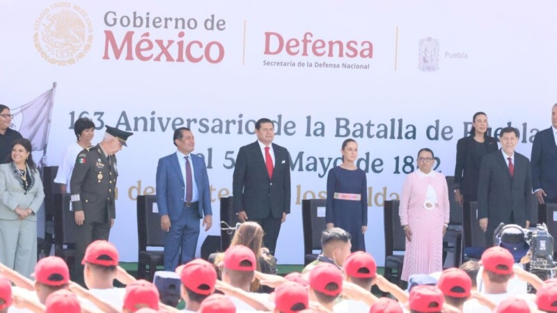 Preside Claudia Sheinbaum el 163 Aniversario de la Batalla de Puebla