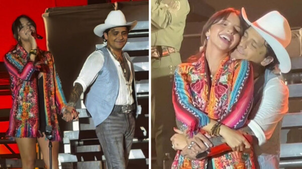 Ángela Aguilar reaparece junto a Christian Nodal en el cierre de la Feria Tabasco 2025