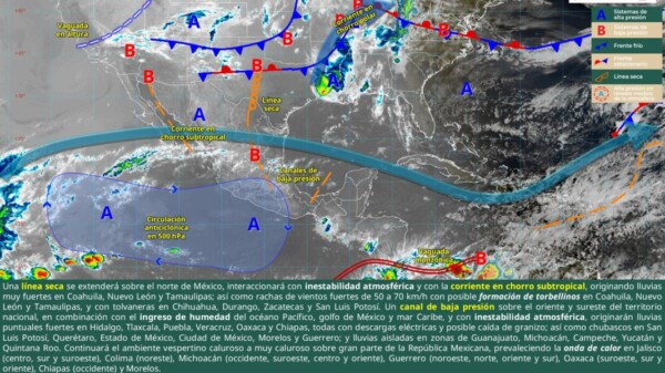 Pronóstico del clima en Quintana Roo para hoy jueves 1 de mayo 2025