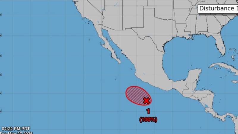 Clima: La tormenta ‘Alvin’ podría formarse este miércoles en el Pacífico mexicano