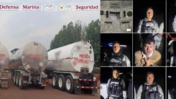 Elementos de la GN, arrestados por huachicoleo en Guanajuato