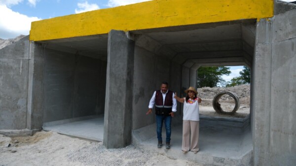 Supervisa Mara Lezama avances de rehabilitación de puente en el tramo Nuevo Canaán-Miguel Alemán