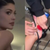 Kylie Jenner queda atrapada en sus tacones tras la Met Gala 2025