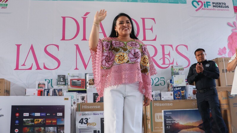 Encabeza Blanca Merari en Leona Vicario animado festejo por el Día de las Madres