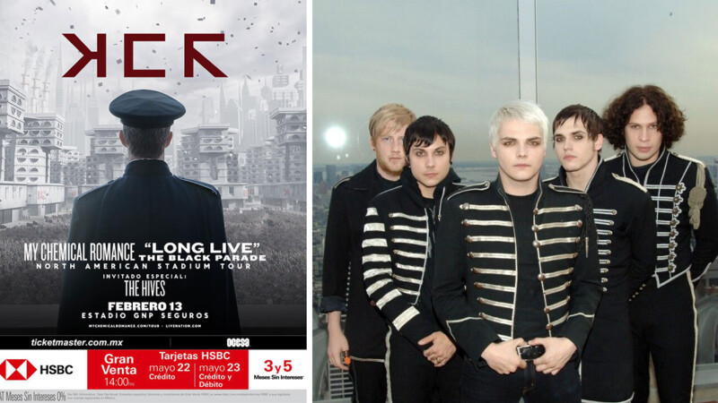 My Chemical Romance anuncia concierto en México