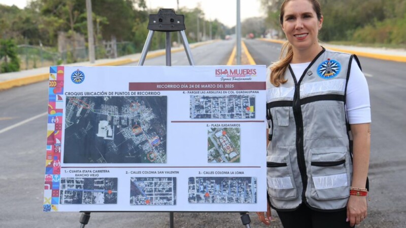 Isla Mujeres invertirá más de 173 millones de pesos en obra pública en 2025