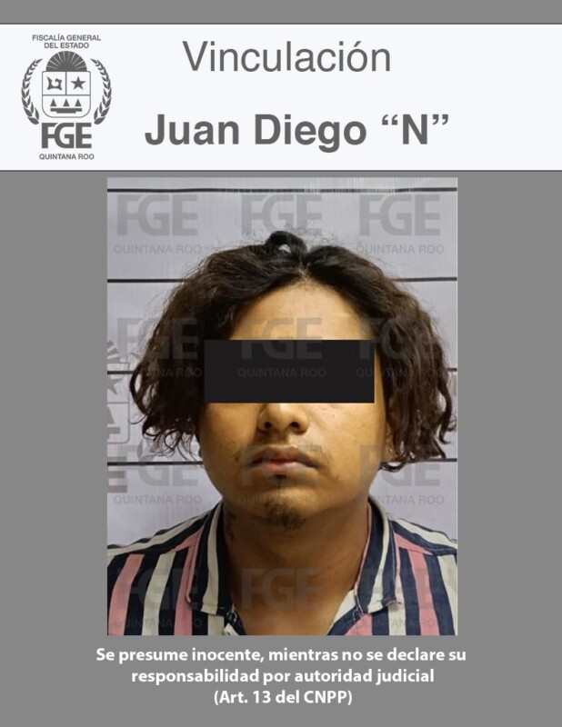 Dictan prisión preventiva contra presuntos homicidas en Playa del Carmen; se trata de Juan Diego “N”, Fátima Beatriz “N” y Berenice “N”.