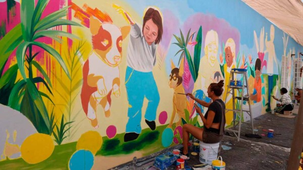 Avanza mural del primer Centro de Bienestar Animal en Isla Mujeres