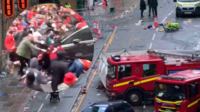 Hombre protagoniza brutal atropellamiento masivo de aficionados del Liverpool FC en Londres