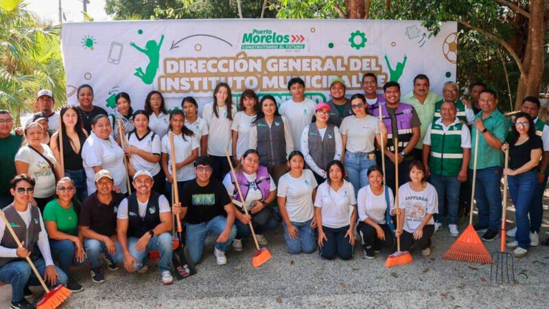 Se suma Puerto Morelos a la Jornada Nacional de Tequios por la paz y contra las adicciones