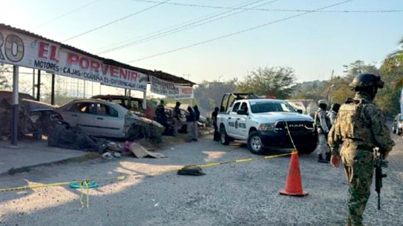 Hallan tres cuerpos abandonados en un deshuesadero en Acapulco