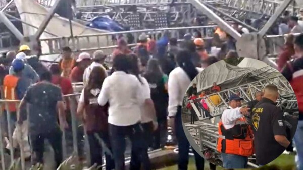 Colapso de estructura durante evento en GAM deja varios heridos