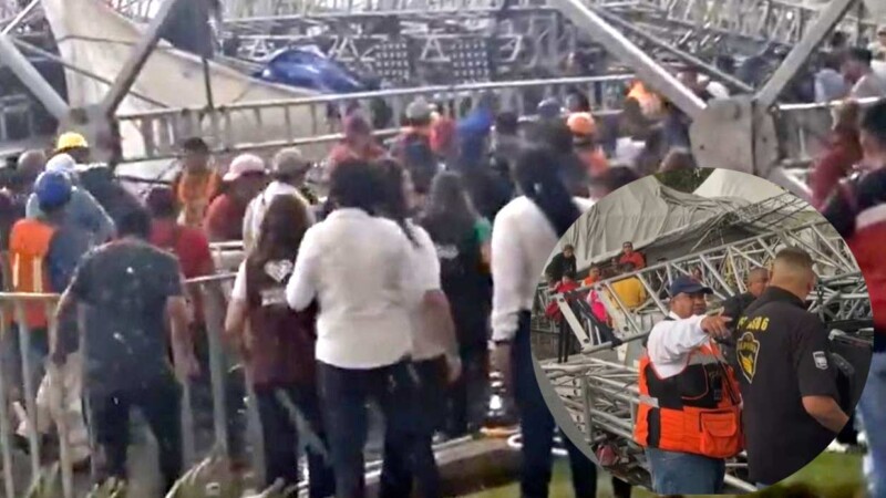 Colapso de estructura durante evento en GAM deja varios heridos