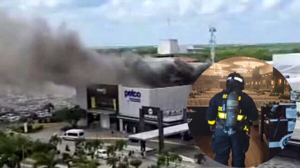 Incendio en restaurante de Plaza Las Américas de Playa del Carmen moviliza a cuerpos de emergencia