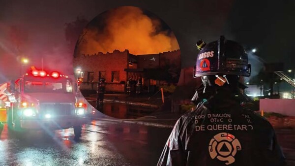 Incendio de popular restaurante en Querétaro desata intensa movilización