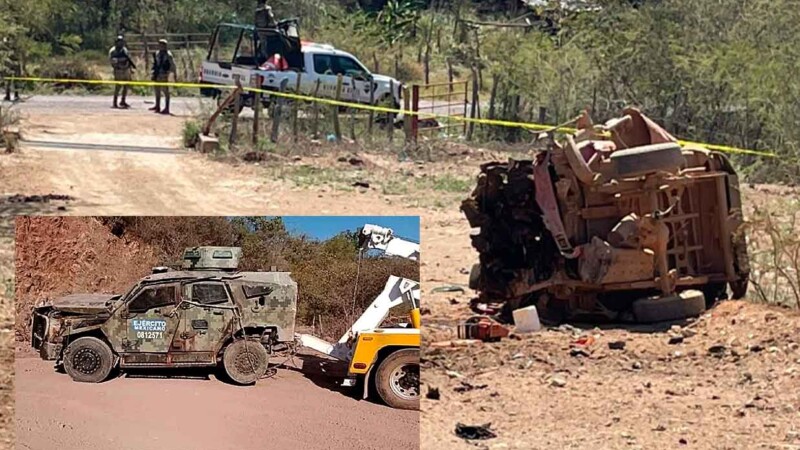 Explosión de mina terrestre cobra la vida de ocho militares en Michoacán