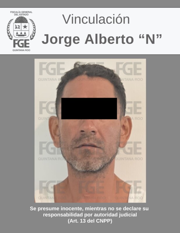 Procesan por intento de feminicidio a sujeto que arrojó ácido a una mujer en Cancún; Jorge Alberto “N”, quien acosaba a su víctima, quedará en prisión preventiva.