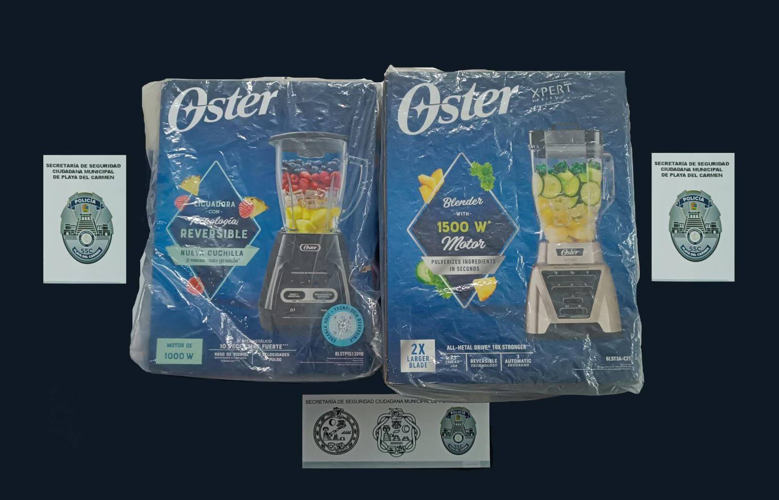 Intenta robar dos licuadora en un negocio en Playa del Carmen; la Policía aseguró los dos enseres domésticos sacados sin pagar.