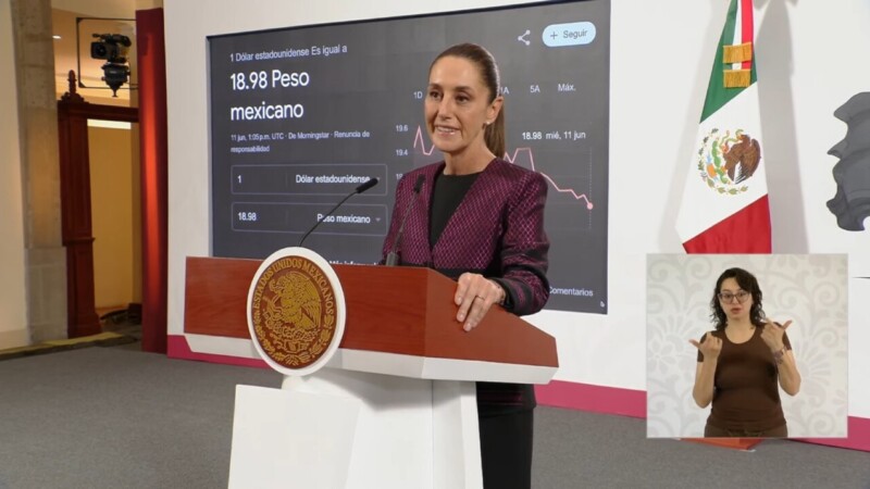 Peso rompe la barrera de 19 unidades por dólar