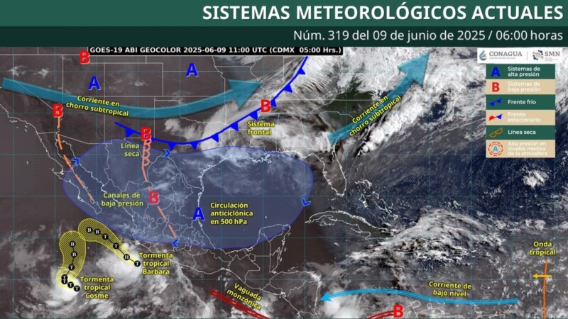 Pronóstico del clima en Quintana Roo para hoy lunes 9 de junio 2025