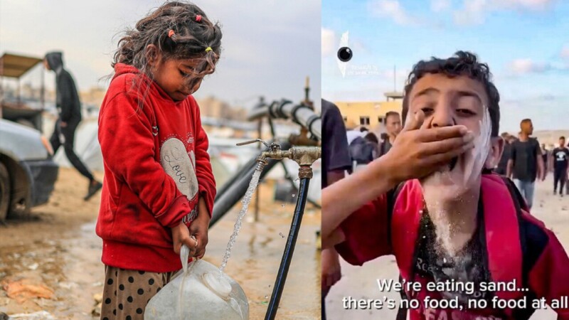 Arena, a falta de comida en Gaza