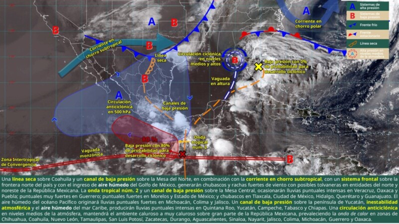 Pronóstico del clima en Quintana Roo para hoy miércoles 4 de junio 2025