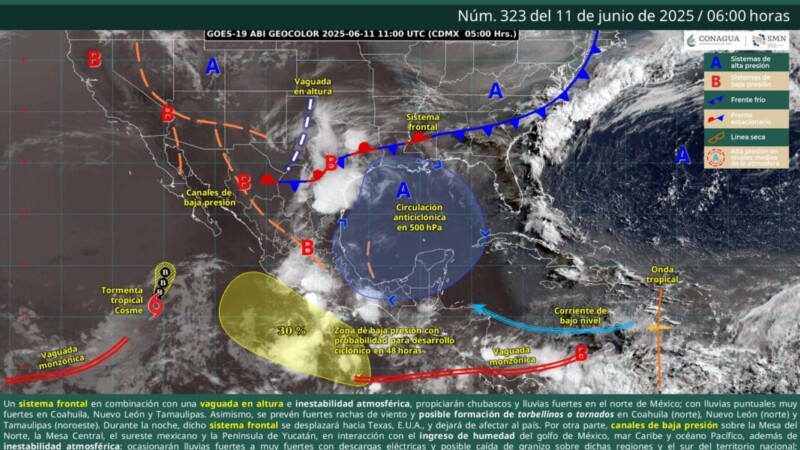 Pronóstico del clima en Quintana Roo para hoy miércoles 11 de junio 2025