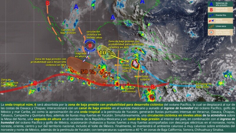 Clima: Se pronostican para hoy viernes lluvias intensas para Quintana Roo