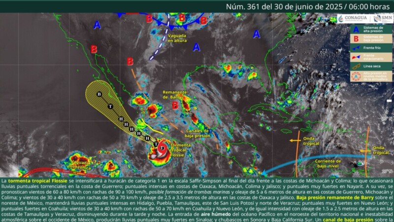 Pronóstico del clima en Quintana Roo para hoy lunes 30 de junio 2025