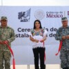 Asiste Blanca Merari a la inauguración de las instalaciones de la Guardia Nacional en Leona Vicario