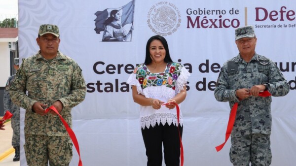 Asiste Blanca Merari a la inauguración de las instalaciones de la Guardia Nacional en Leona Vicario