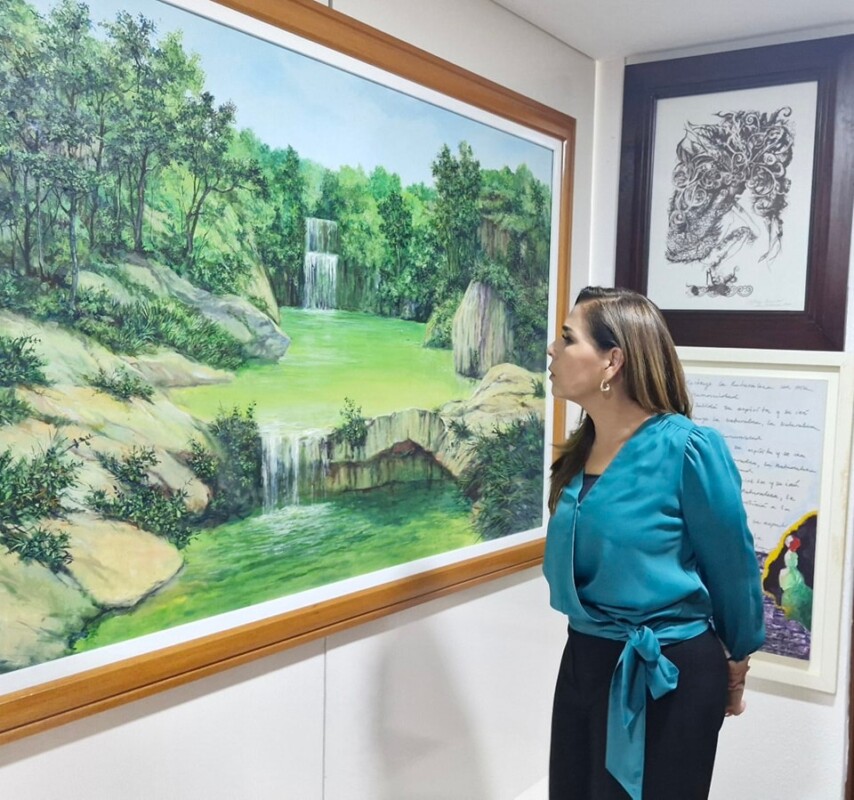 Inauguran galería de arte en el Hotel Museo Casa Turquesa con más de 2 mil obras