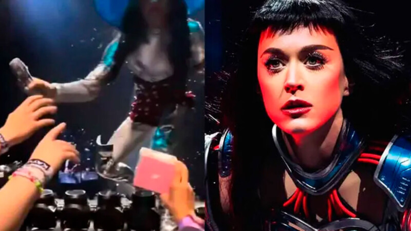 Katy Perry causa polémica por aventar regalo de un fan durante concierto en Australia