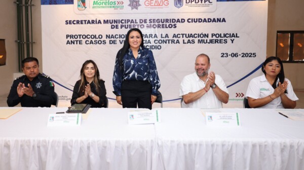 Pone en marcha Blanca Merari capacitación a policías en protocolos de atención a la violencia de género