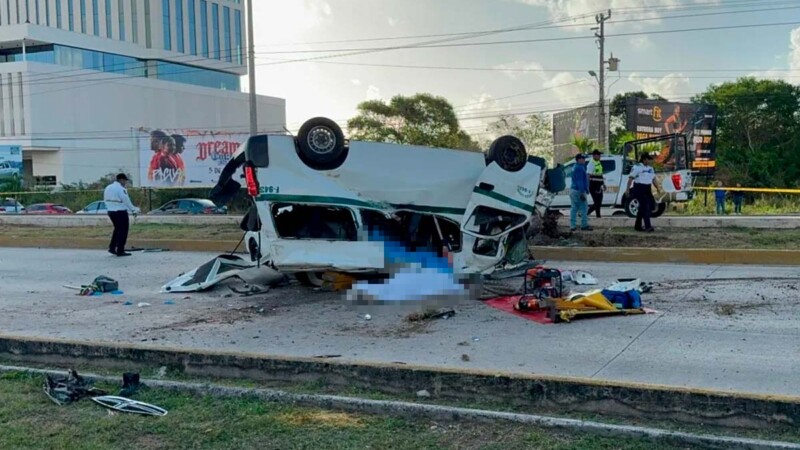 Fatal accidente en Cancún: Cuatro muertos en choque en la avenida Tulum