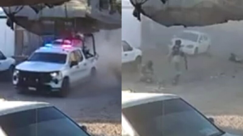 Guardias nacionales caen de una patrulla durante una persecución (VIDEO)