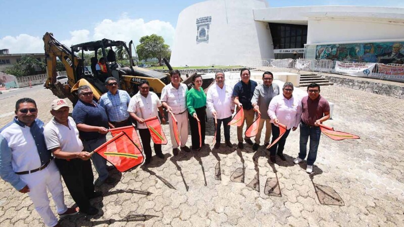 Inician trabajos para reinstalar símbolos históricos en el Congreso del Pueblo
