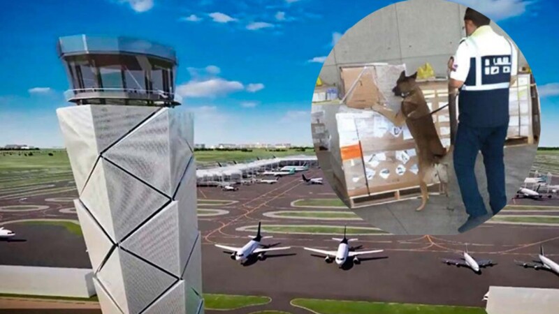 Operativo coordinado deja millonario decomiso de metanfetamina en el AIFA 