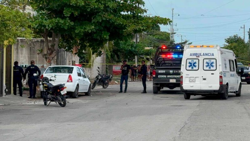 Ejecutan a balazos a cobrador "gota a gota" en fraccionamiento de Cancún