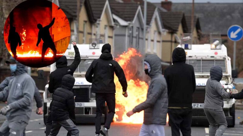 Detención de dos migrantes en Irlanda del Norte desata violentas protestas