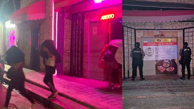 Rescatan a 12 mujeres presuntas víctimas de explotación sexual en un bar de Cancún