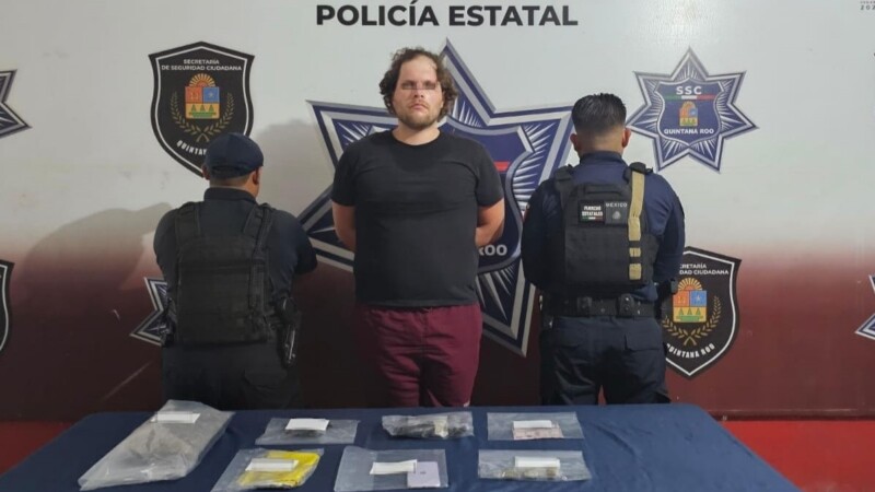 Detienen a presunto narcomenudista en Hacienda Real del Caribe en Cancún