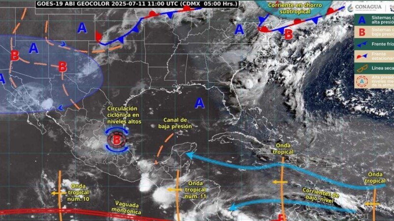 Pronóstico del clima en Quintana Roo para hoy viernes 11 de julio del 2025