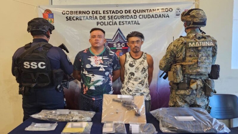 Sorprendidos cuando intercambiaban drogas en el ejido Muyil de FCP