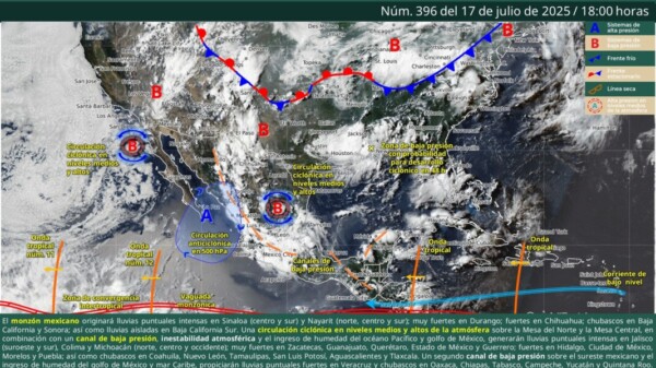 Pronóstico del clima en Quintana Roo para hoy viernes 18 de julio 2025
