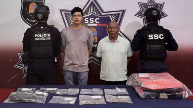 Detienen a pareja de narcomenudistas en la Supermanzana 94 de Cancún